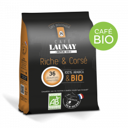 Riche & corsé - DOSETTES - BIO - Café Launay