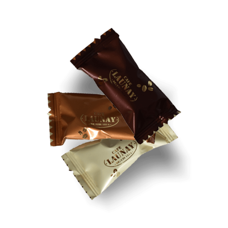 Amandes Chocolat au lait Café Launay - boîte de 200 pièces