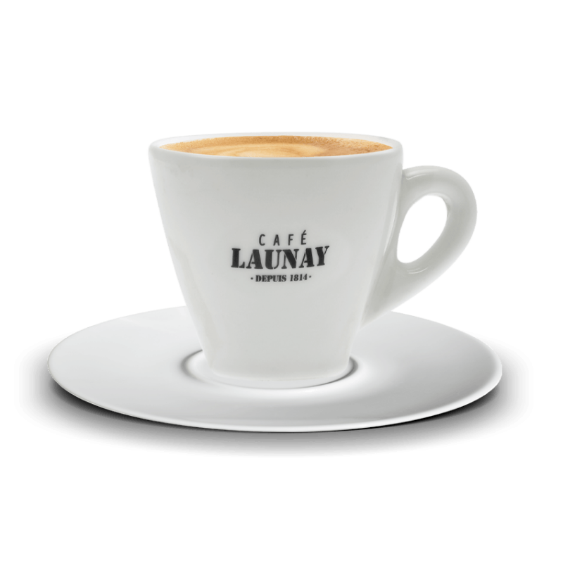 6 tasses à café en porcelaine - PETITES - 8cl - Café Launay