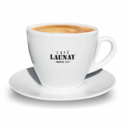 6 tasses à café en porcelaine - GRANDES - 20cl - Café Launay