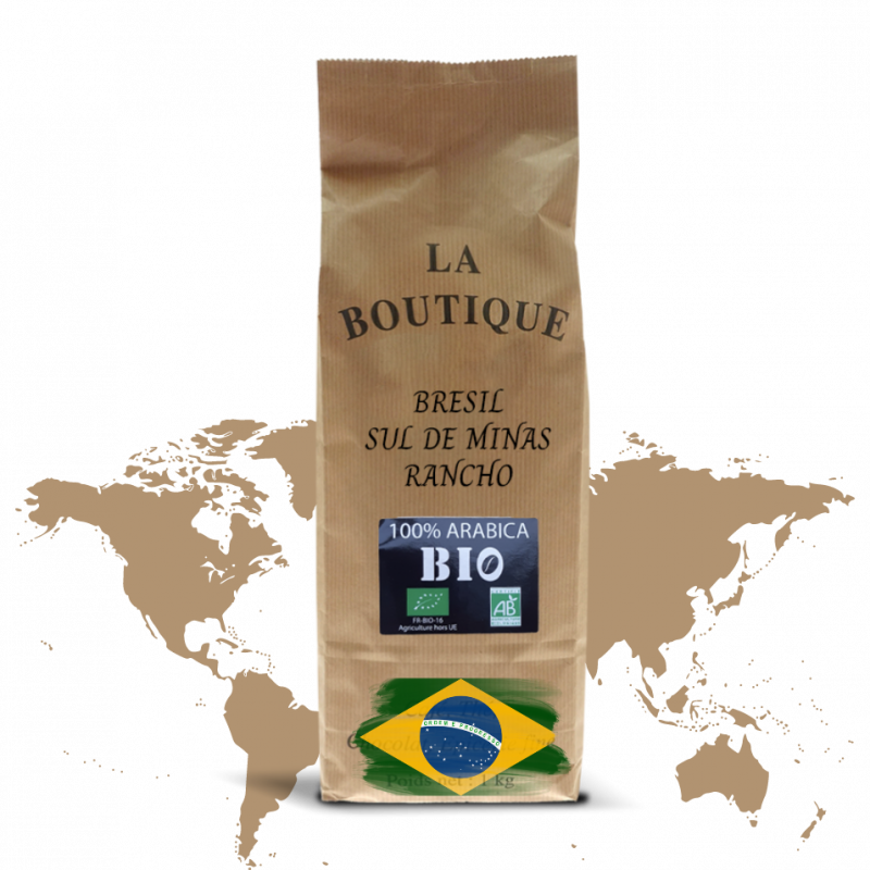 Brésil Sul de Minas - Grain BIO - spécialité - 1kg