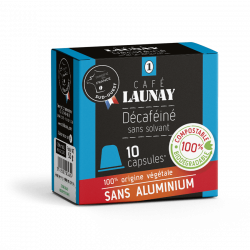 Décaféiné- Caps. NESPRESSO® - 100% biodégradables - Café Launay