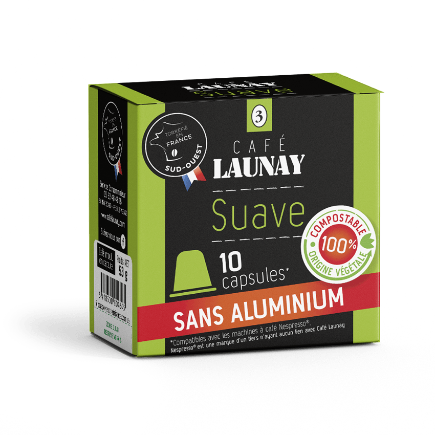 Capsules sans aluminium Café Launay SUAVE